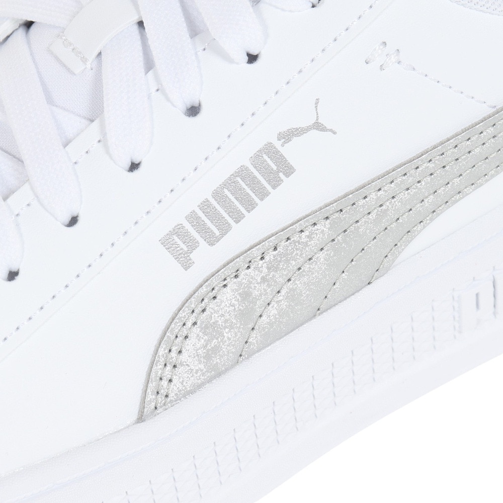 プーマ（PUMA）（レディース）スニーカー スマッシュプラットフォームV3 SM ホワイト 38940202 スポーツ トレーニング シューズ タウン 厚底 日常履き