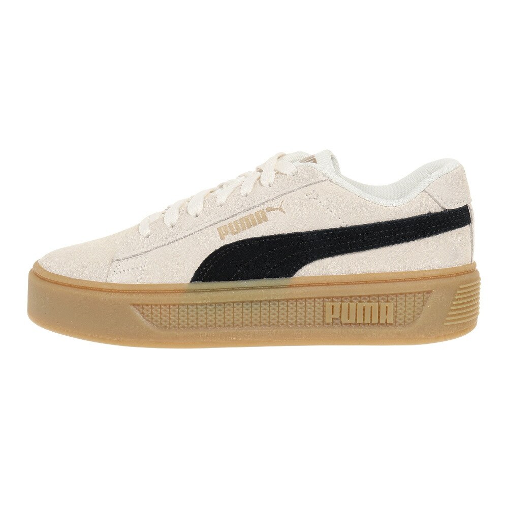プーマ（PUMA）（レディース）スニーカー スマッシュプラットフォーム V3 SD ホワイト 39194201 スポーツ トレーニング シューズ タウン 厚底 日常履き 