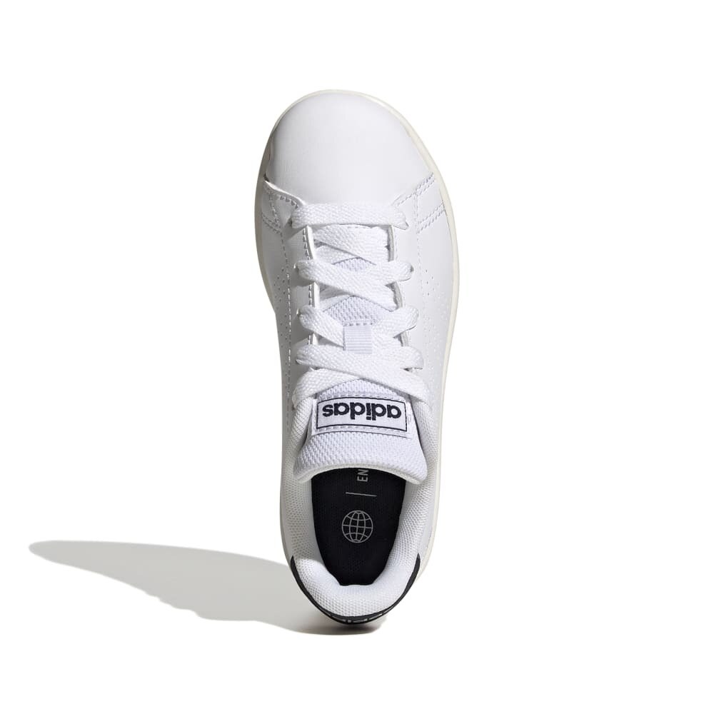 アディダス（adidas）（レディース）スニーカー キッズ アドバンコート ライフスタイル レース GW6487 スポーツシューズ ジュニア 紐靴 通学 学校