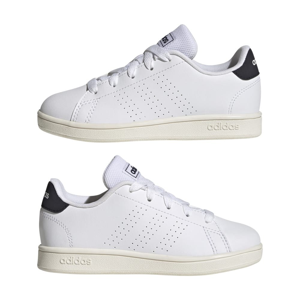 アディダス（adidas）（レディース）スニーカー キッズ アドバンコート ライフスタイル レース GW6487 スポーツシューズ ジュニア 紐靴 通学 学校