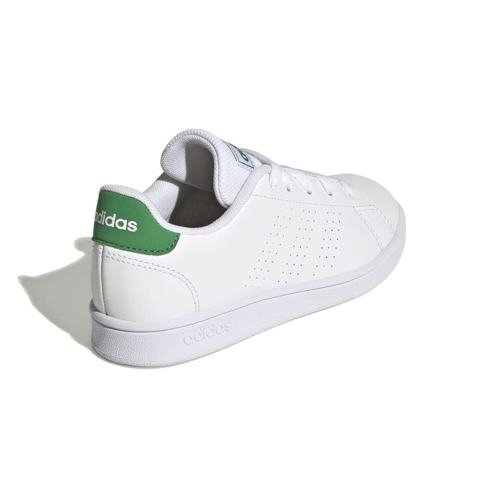 アディダス（adidas）（レディース）スニーカー アドバンコート ライフスタイル レース ホワイト グリーン GY6995 スポーツシューズ  ジュニア 紐靴 通学 学校 スポーツ用品はスーパースポーツゼビオ