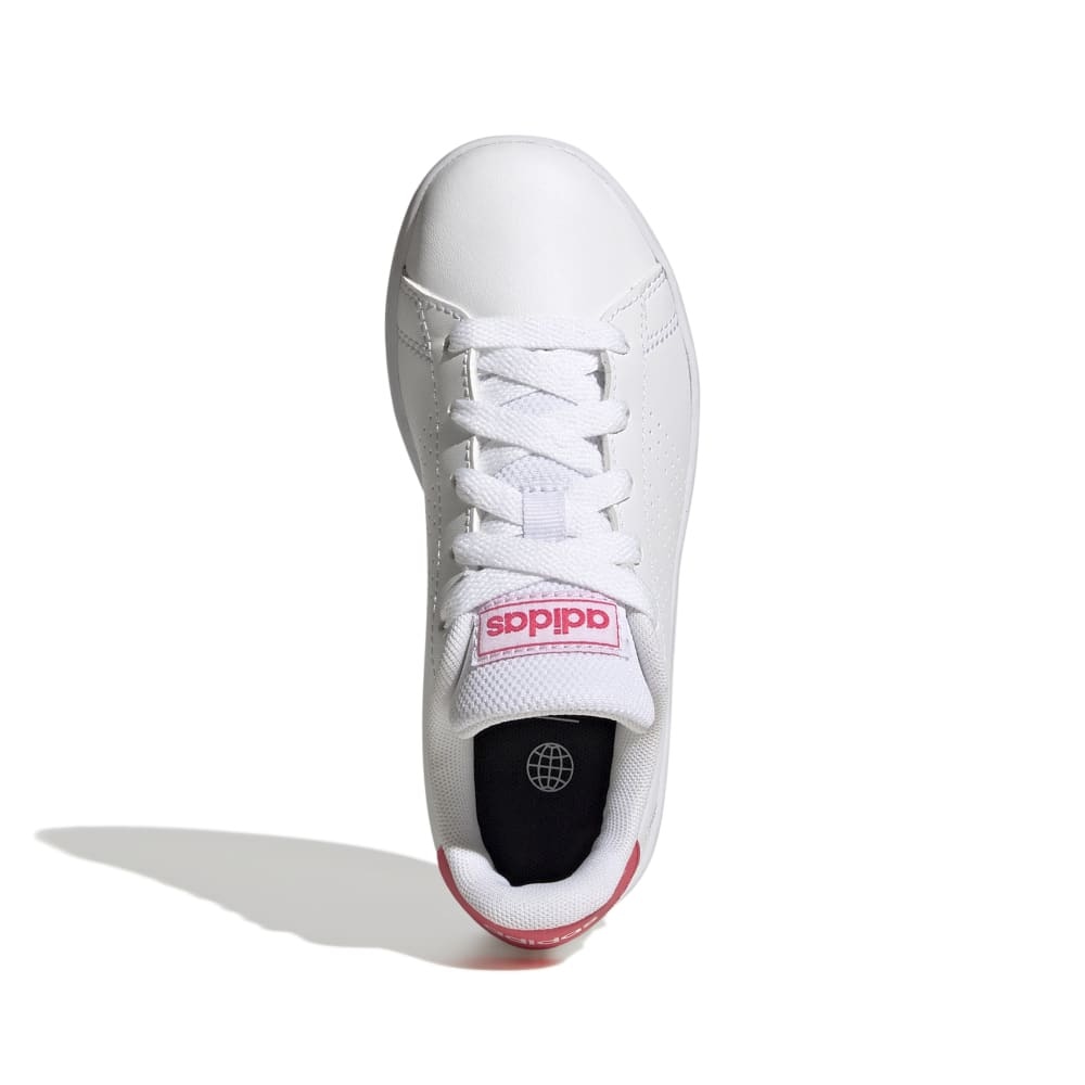 アディダス（adidas）（レディース）スニーカー キッズ アドバンコート ライフスタイル レース GY6996 スポーツシューズ ジュニア 紐靴 通学 学校