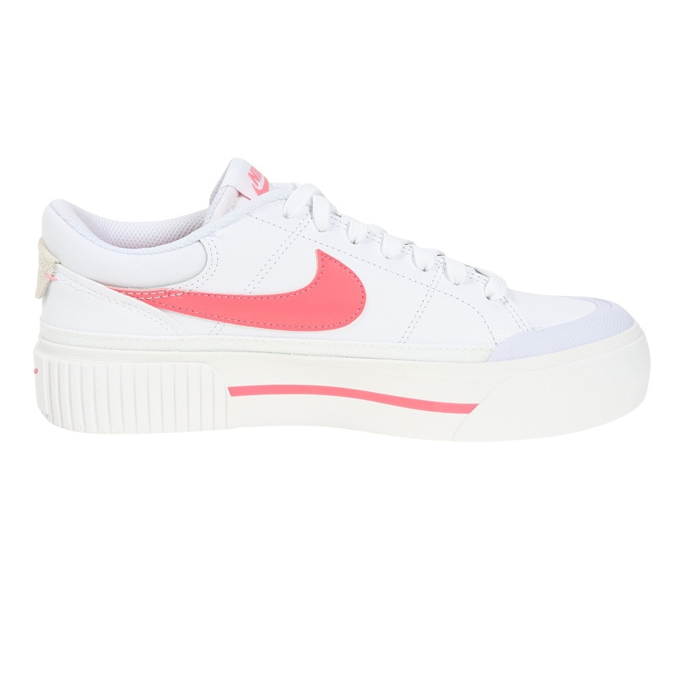 ナイキ（NIKE）（レディース）スニーカー ウィメンズ コート レガシー リフト ホワイト DM7590-102 タウン カジュアル シューズ 厚底 普段履き 街履き