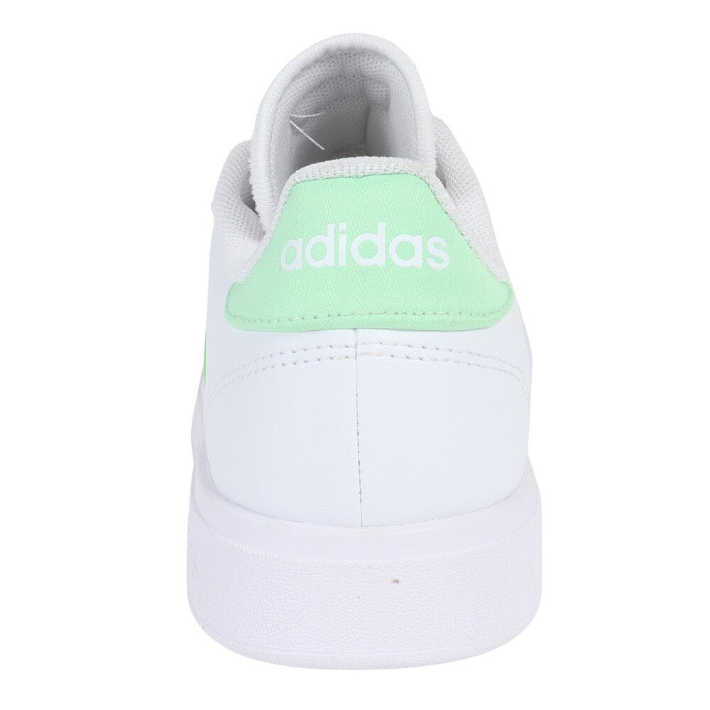 アディダス（adidas）（レディース）スニーカー グランドコートベース2.0W ホワイト ID3037 カジュアル スポーツシューズ スタイリッシュ 部活 通学 運動