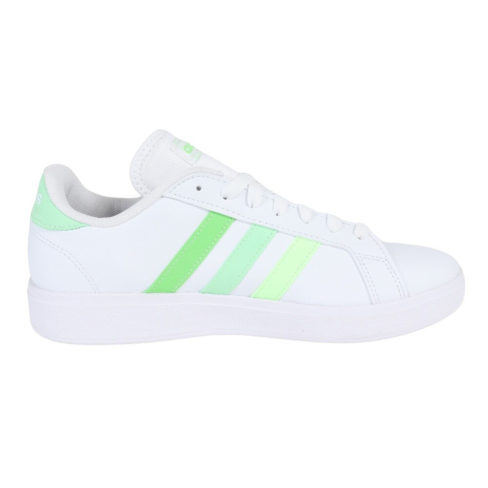 アディダス（adidas）（レディース）スニーカー グランドコートベース2.0W ホワイト ID3037 カジュアル スポーツシューズ スタイリッシュ 部活 通学 運動