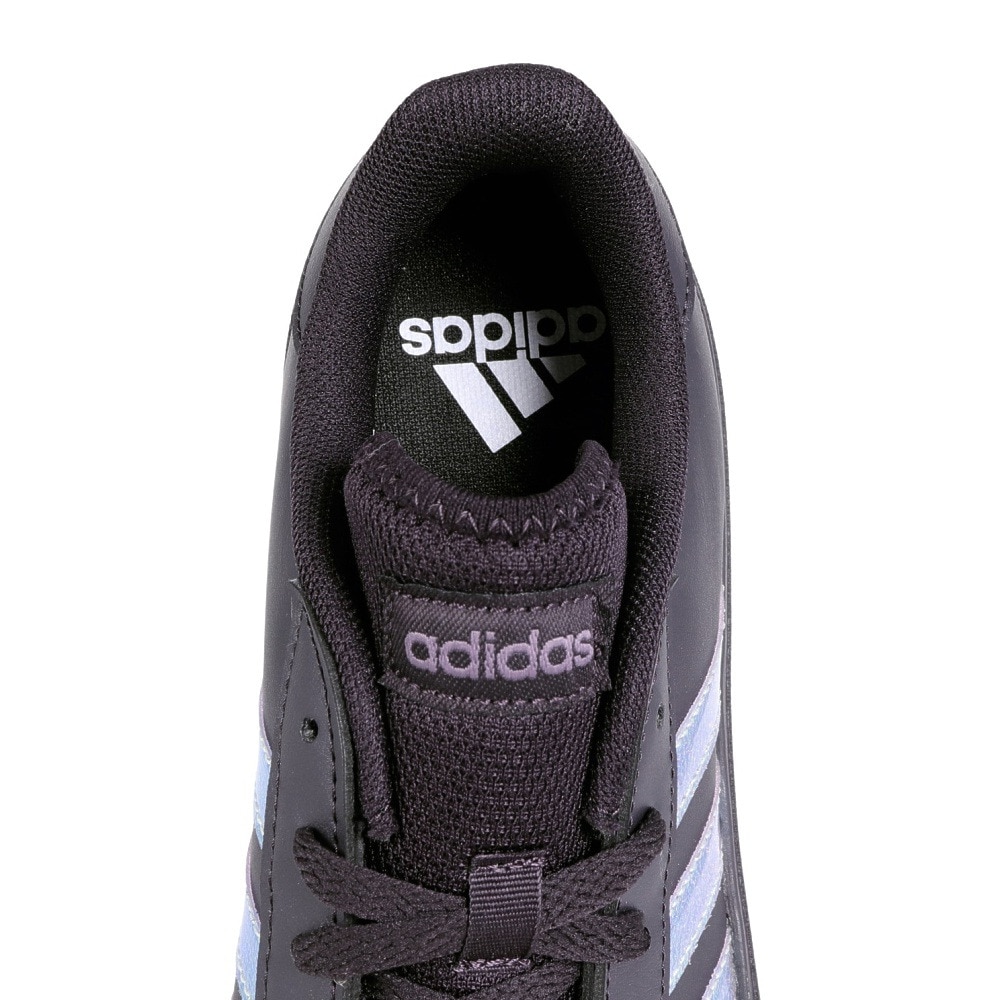 アディダス（adidas）（レディース）スニーカー グランドコートベース2.0W ブラック ID3043 カジュアル スポーツシューズ スタイリッシュ 部活 通学 運動
