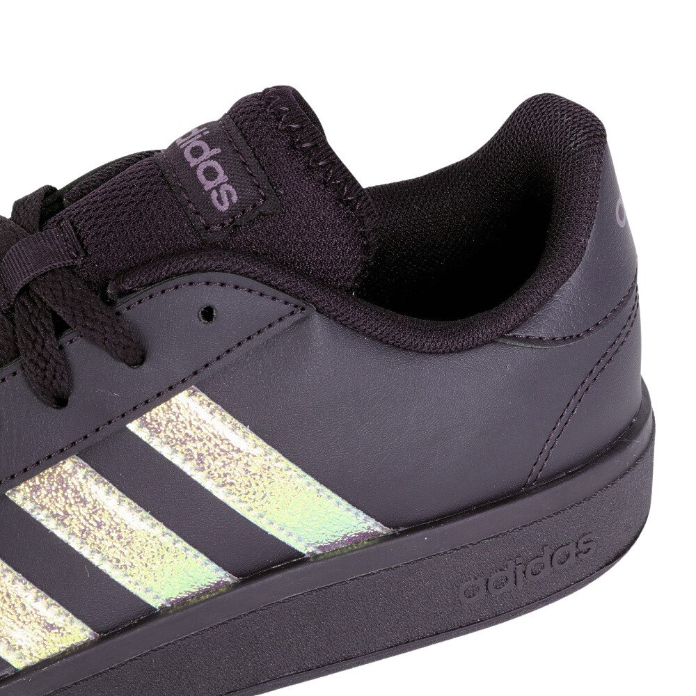 アディダス（adidas）（レディース）スニーカー グランドコートベース2.0W ブラック ID3043 カジュアル スポーツシューズ スタイリッシュ 部活 通学 運動