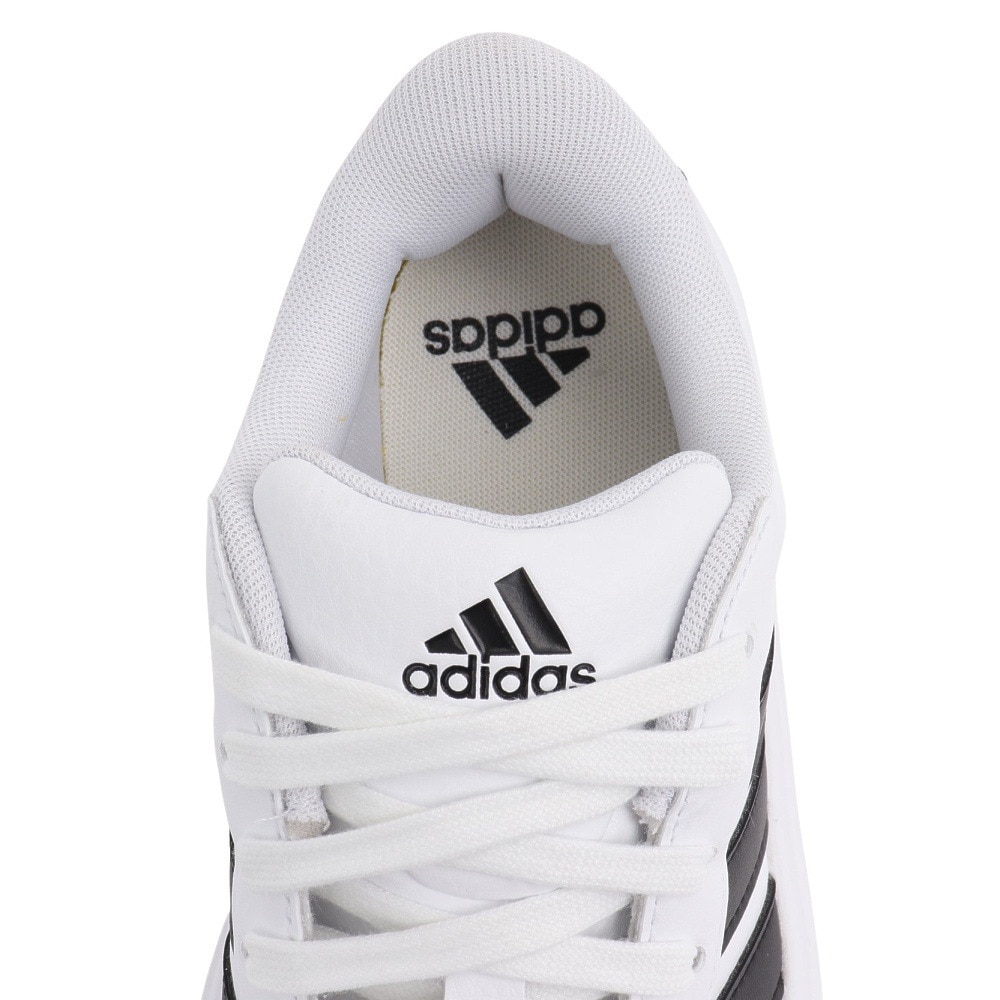 アディダス（adidas）（レディース）スニーカー グランドコートプラットフォーム ホワイト ブラック IE1092 カジュアル スポーツシューズ 厚底 登校 通学
