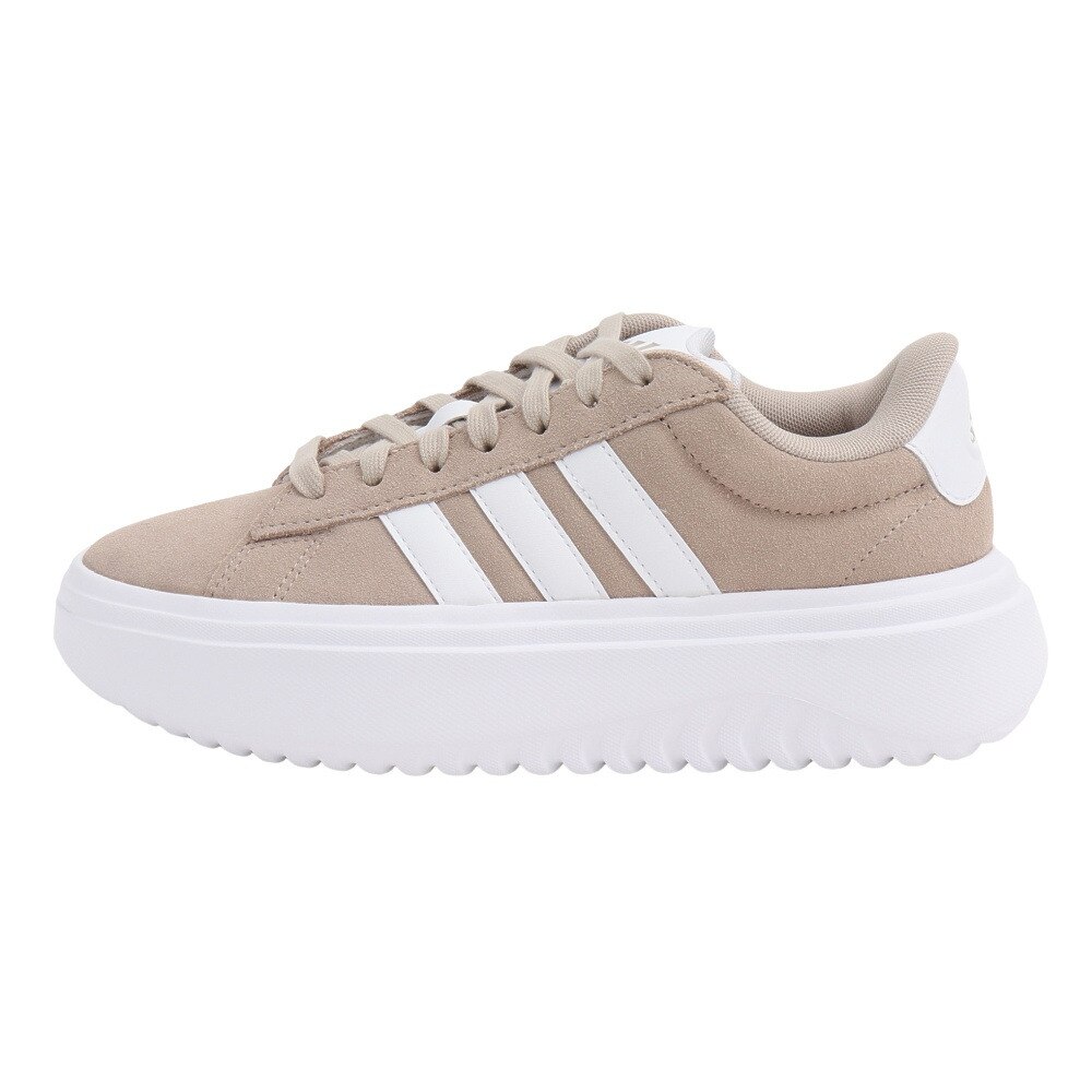 アディダス（adidas）（レディース）スニーカー スポーツシューズ グランドコート プラットフォーム IH2408