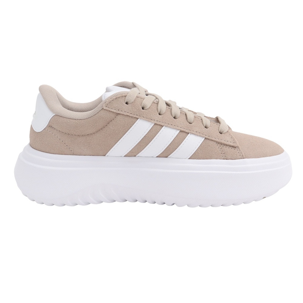 アディダス（adidas）（レディース）スニーカー スポーツシューズ グランドコート プラットフォーム IH2408