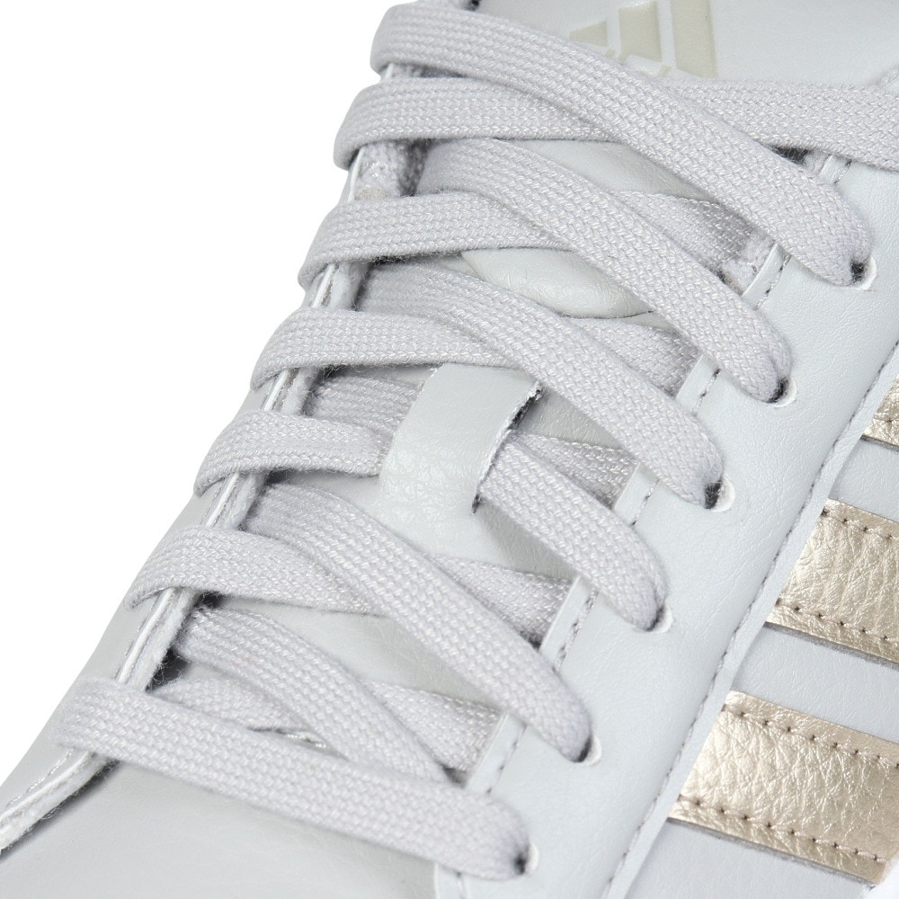 アディダス（adidas）（レディース）スニーカー グランドコートプラットフォーム グレー IH2426 スポーツシューズ 厚底 タウン 普段履き おしゃれ