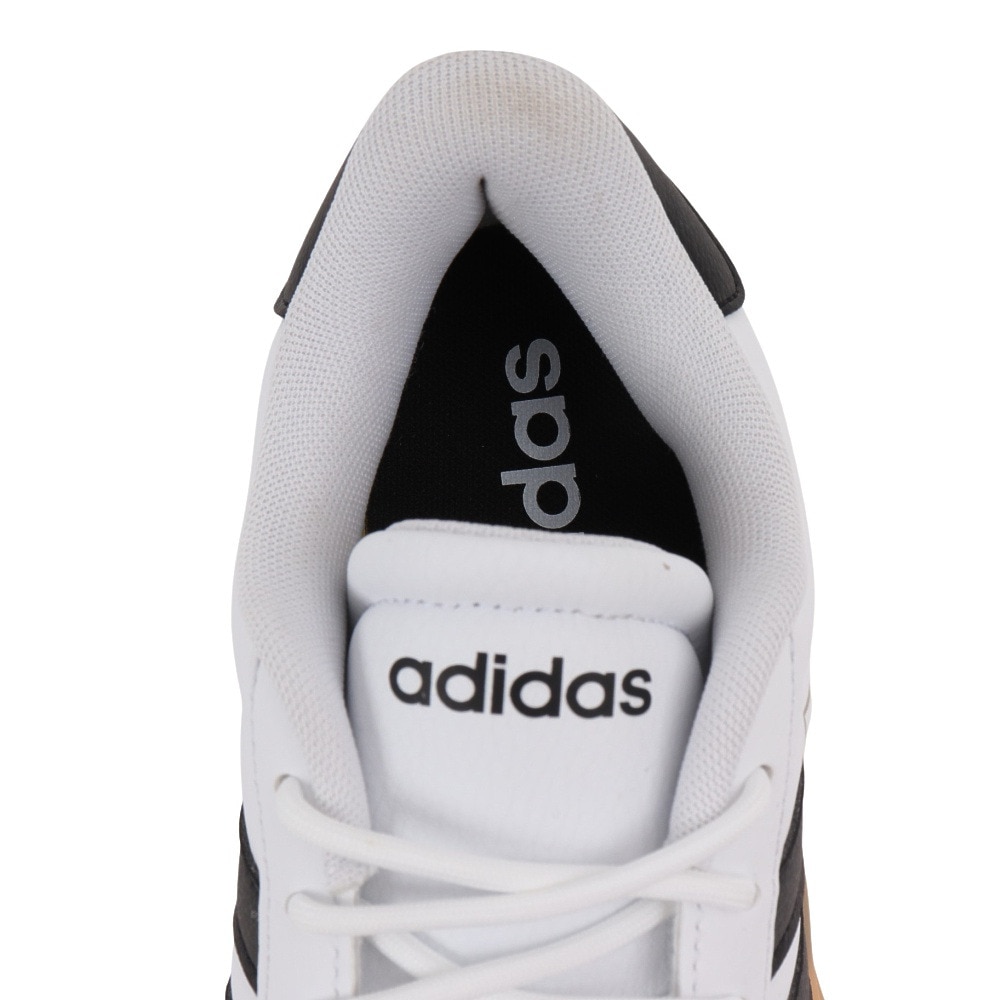 アディダス（adidas）（レディース）スニーカー VLコートボールド ホワイト ブラック IH3083 スポーツシューズ 厚底 普段履き 登校 通学 スタイリッシュ