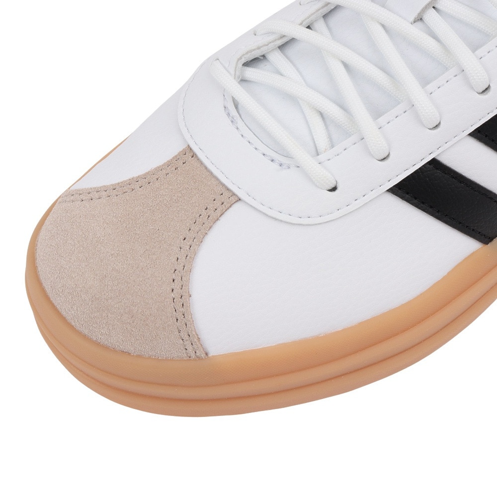 アディダス（adidas）（レディース）スニーカー VLコートボールド ホワイト ブラック IH3083 スポーツシューズ 厚底 普段履き 登校 通学 スタイリッシュ