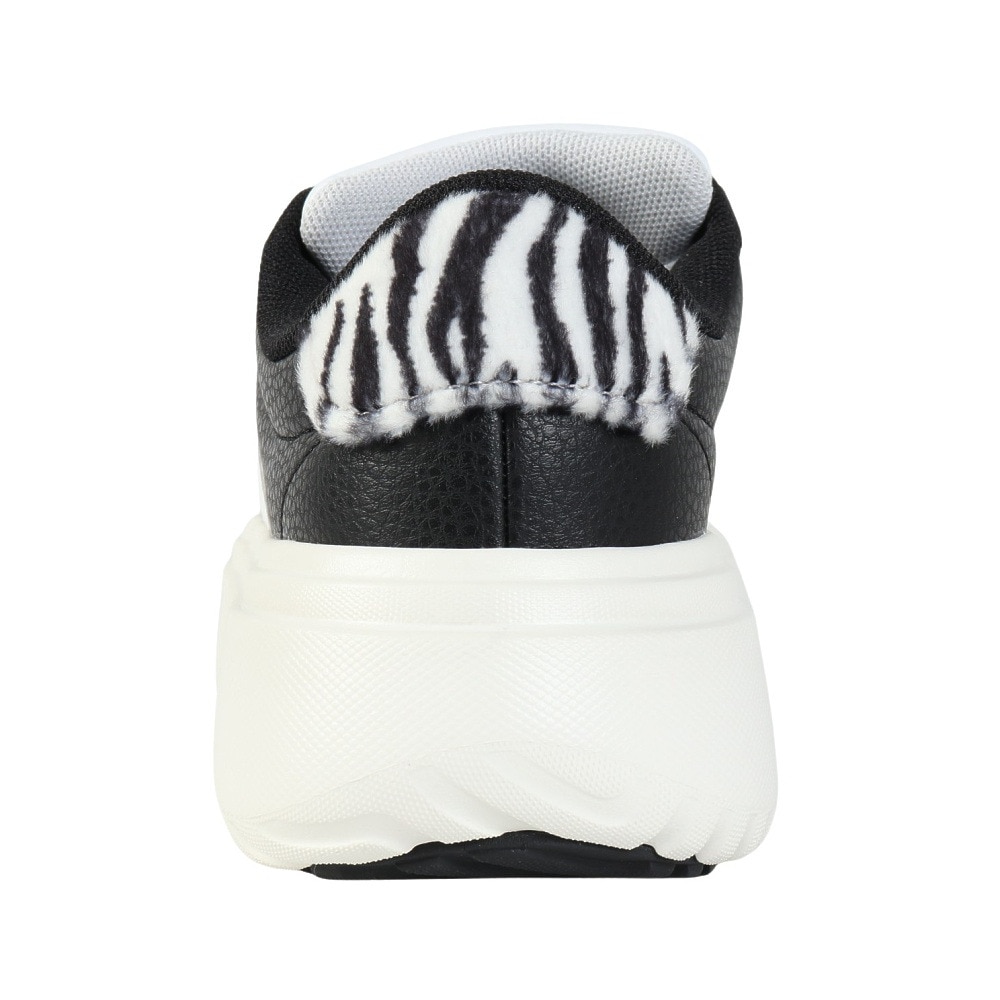 アディダス（adidas）（レディース）スニーカー グランドコートプラットフォーム ブラック ホワイト IH7754 スポーツシューズ 厚底 タウン 登校 通学 おしゃれ