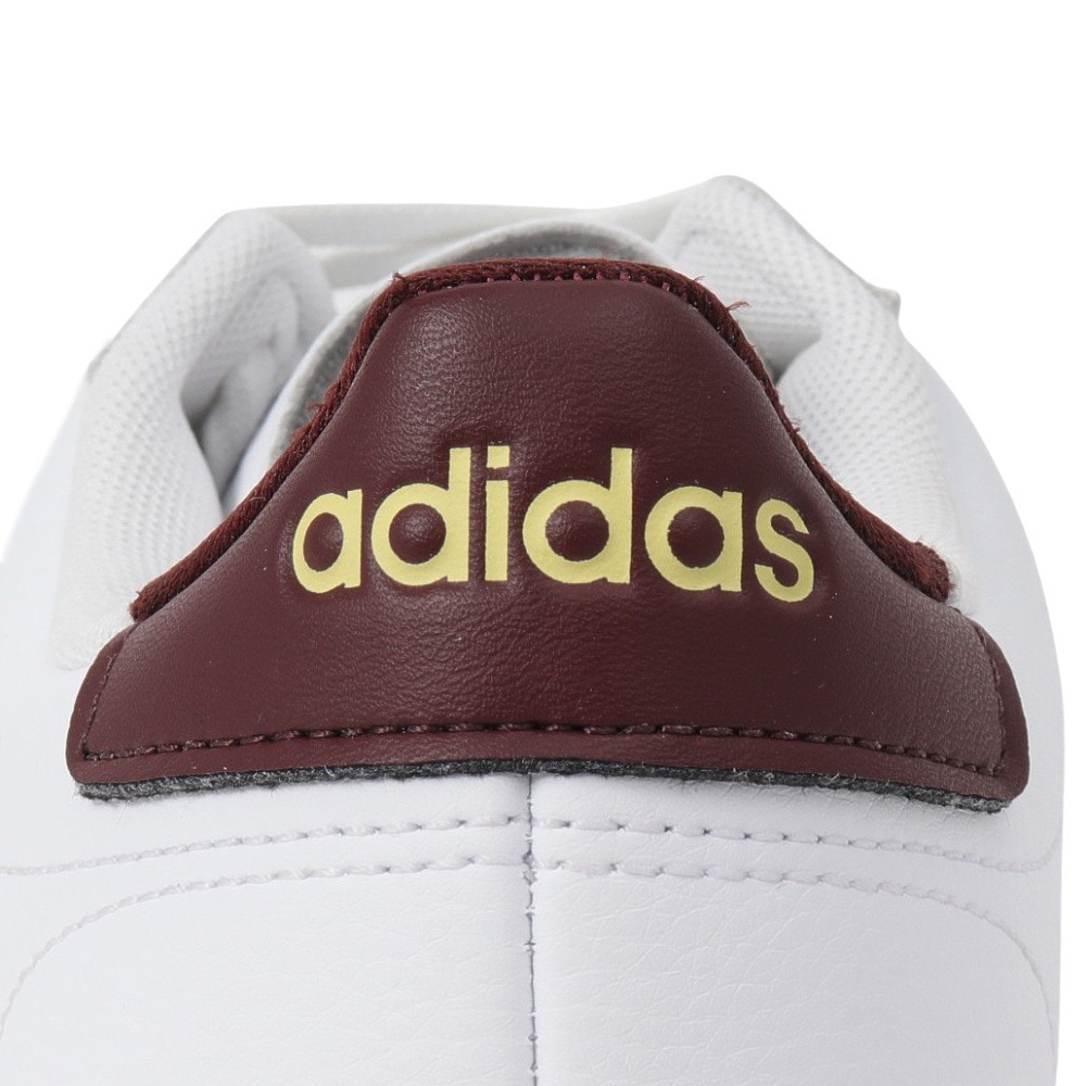 アディダス（adidas）（レディース）スニーカー グランドコート2.0 ホワイト ブラウン IH7763 スポーツシューズ タウン 普段履き クッション性 リサイクル