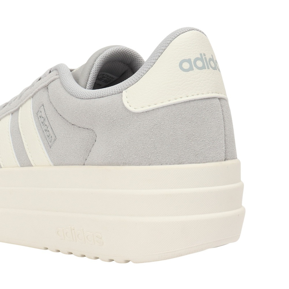 アディダス（adidas）（レディース）スニーカー スポーツシューズ VL コートボールド グレー IF9784 スポーツ カジュアルシューズ 厚底