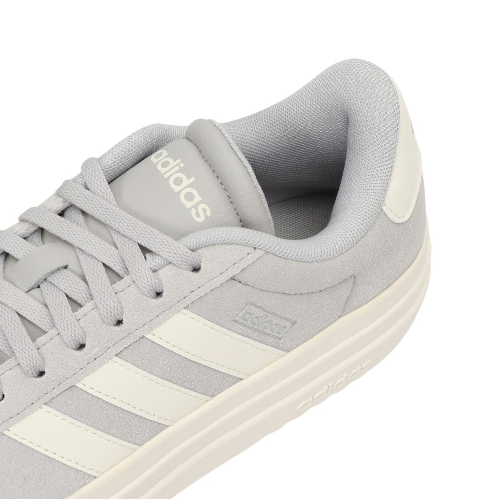 アディダス（adidas）（レディース）スニーカー スポーツシューズ VL コートボールド グレー IF9784 スポーツ カジュアルシューズ 厚底