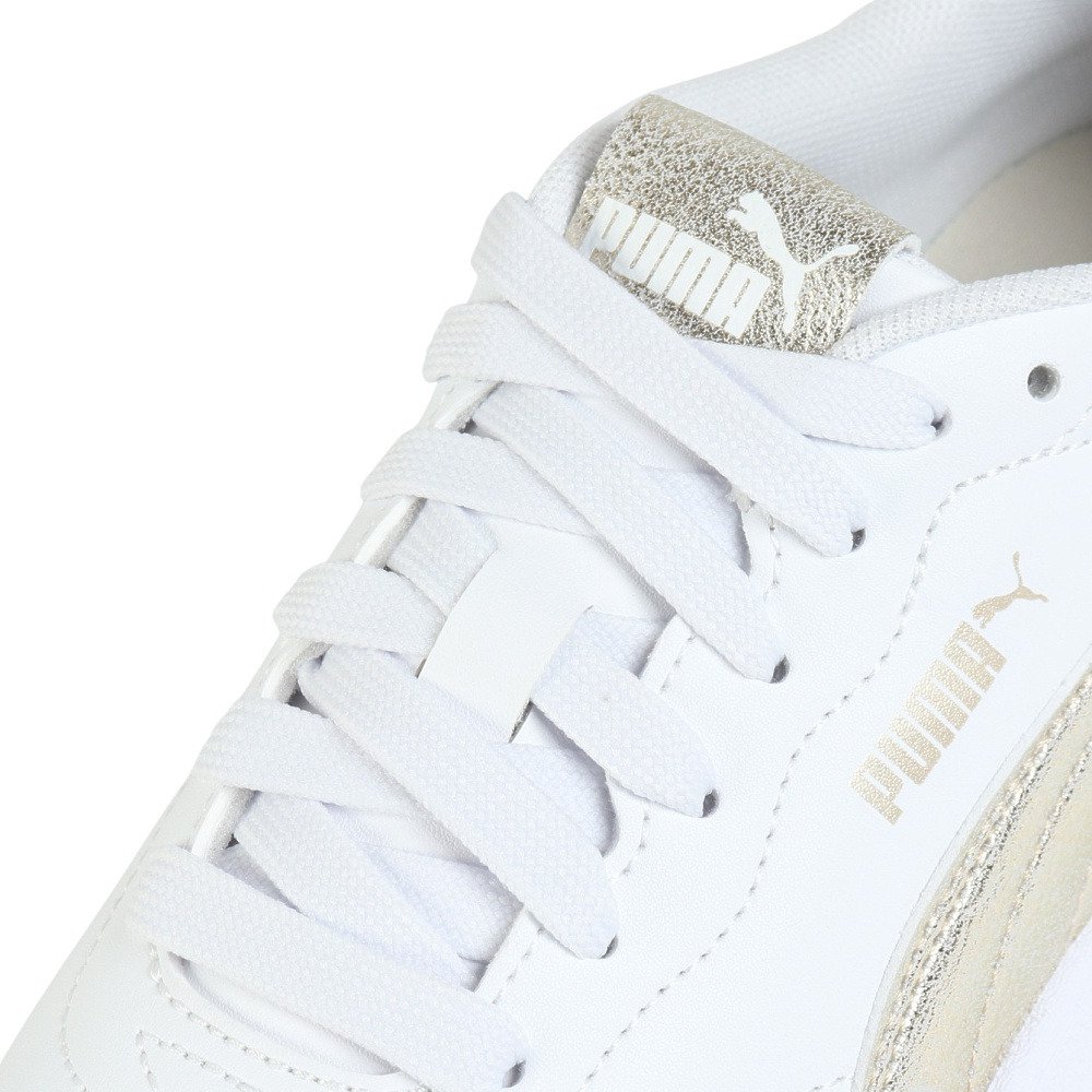 プーマ（PUMA）（レディース）スニーカー スポーツシューズ コート ラリー メタリック ウィス ホワイト ゴールド 40605801 カジュアル シューズ スポーツ