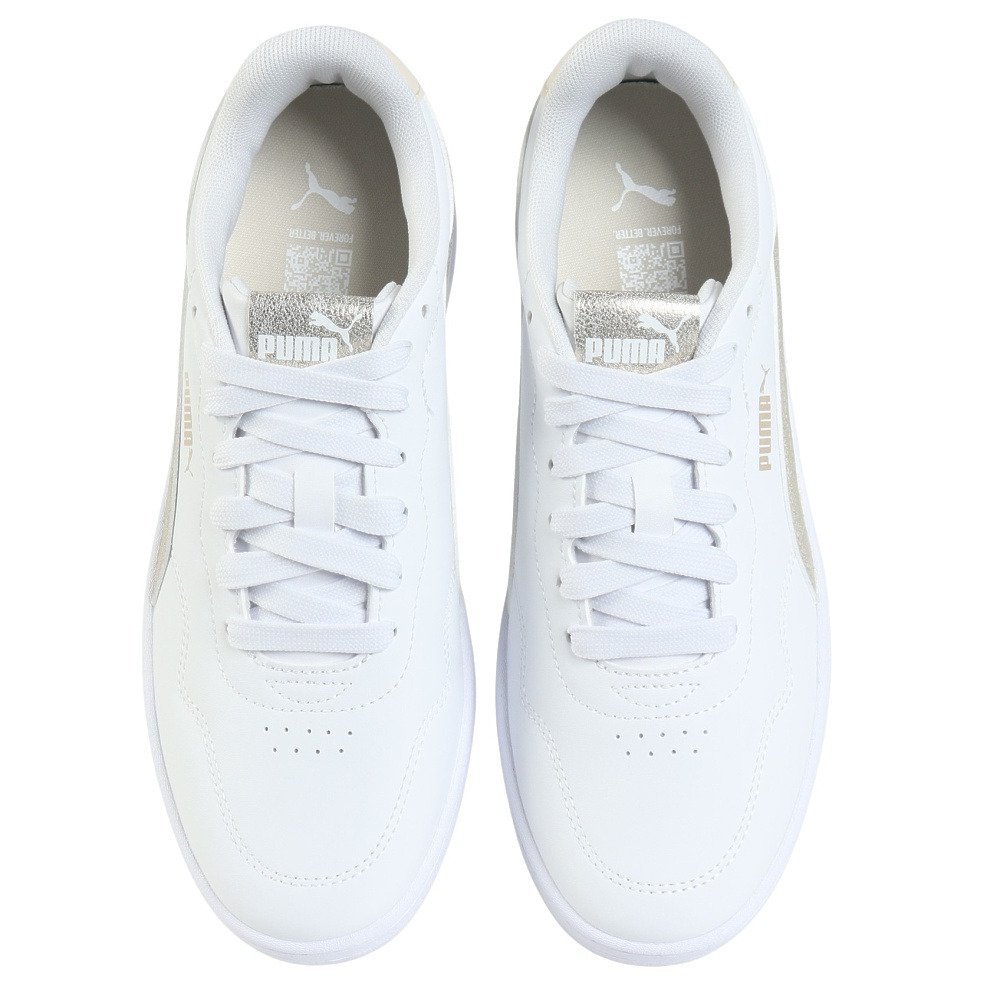 プーマ（PUMA）（レディース）スニーカー スポーツシューズ コート ラリー メタリック ウィス ホワイト ゴールド 40605801 カジュアル シューズ スポーツ
