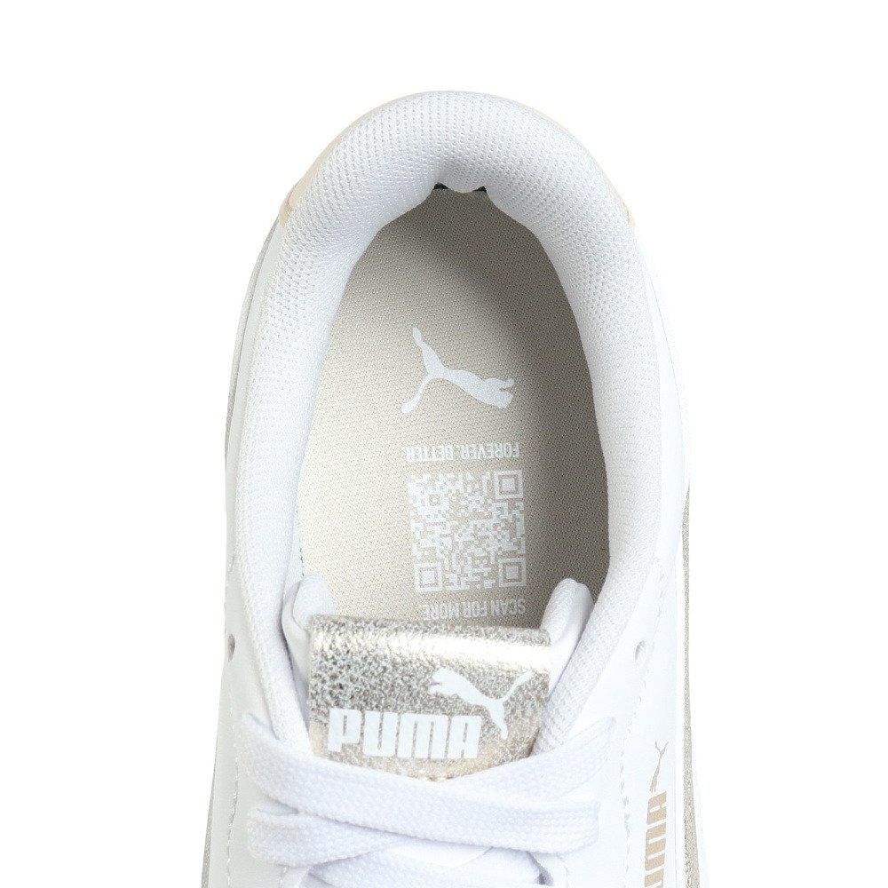 プーマ（PUMA）（レディース）スニーカー スポーツシューズ コート ラリー メタリック ウィス ホワイト ゴールド 40605801 カジュアル シューズ スポーツ