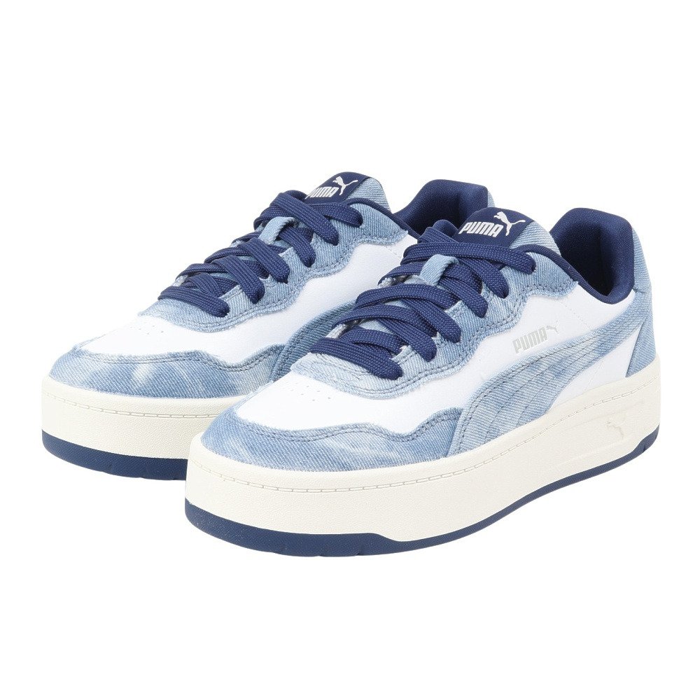 プーマ（PUMA）（レディース）スニーカー コート ラリー スカイ デニム
