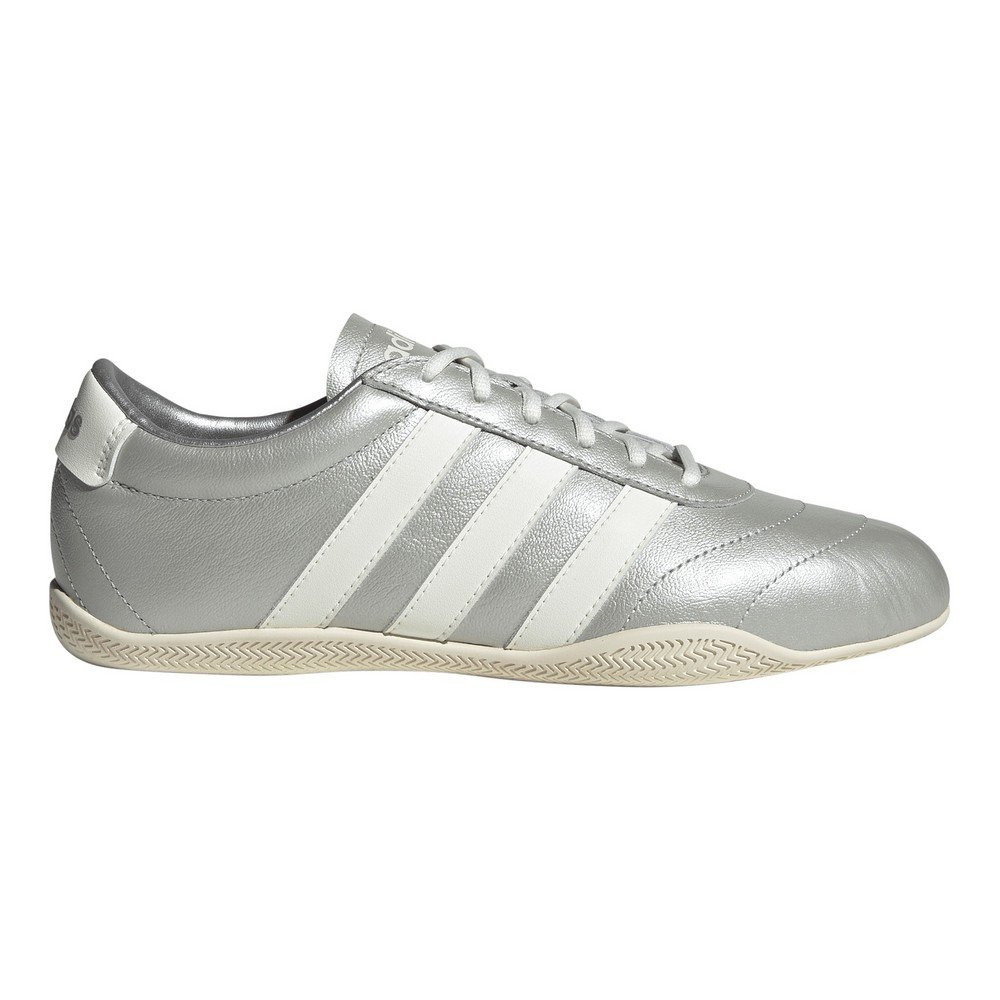 アディダス（adidas）（レディース）スニーカー スポーツシューズ グランドコート ロー シルバー ホワイト OOV27-JQ7243 スポーツ カジュアル シューズ