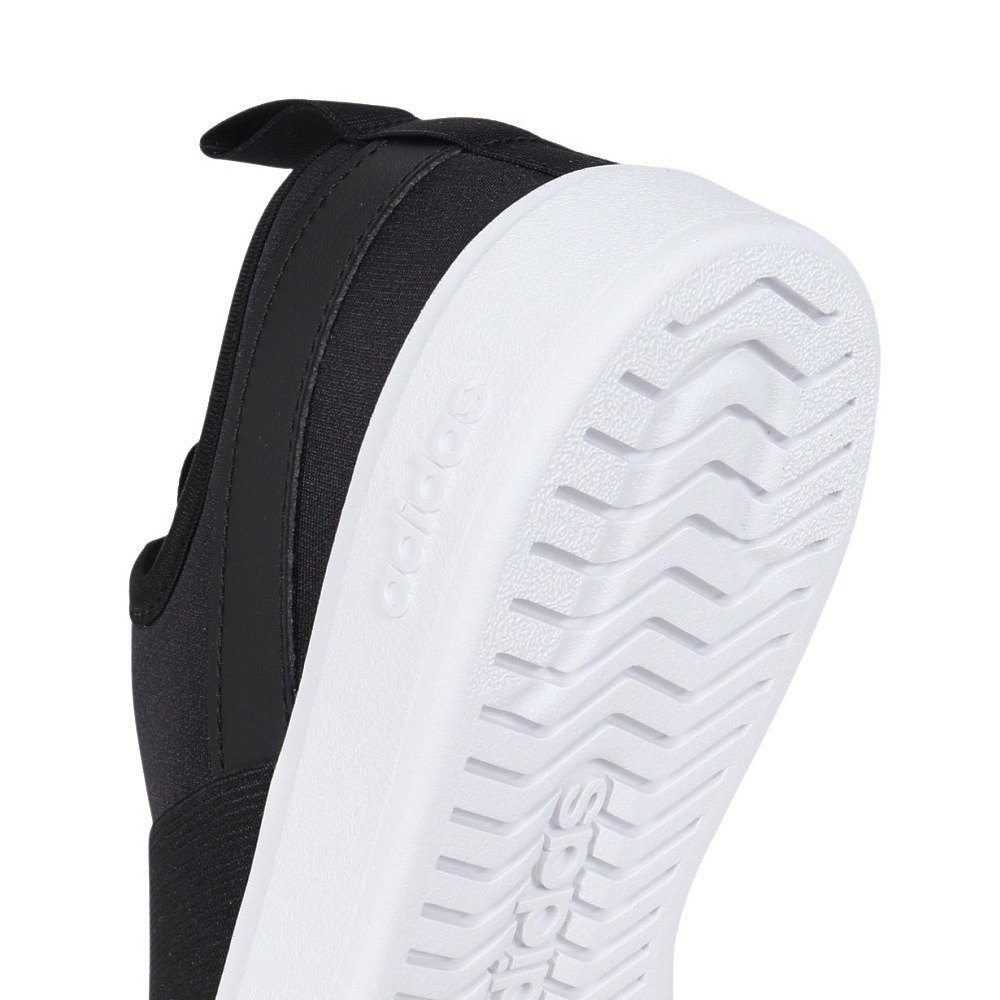 アディダス（adidas）（レディース）スニーカー スポーツシューズ ストリート トーク スリッポン ブラック ホワイト OTQ54-KK0372 スポーツ カジュアル シューズ
