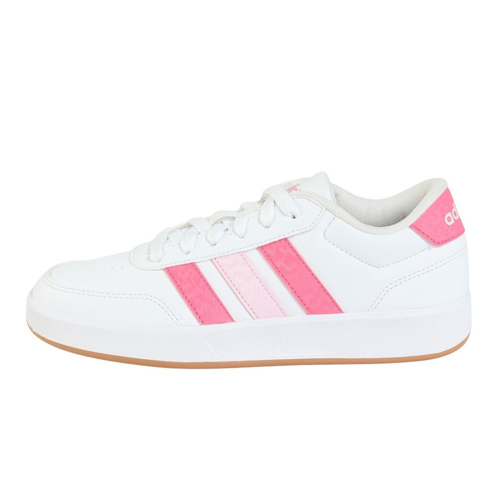 アディダス（adidas）（キッズ）スニーカー スポーツシューズ ブレイクネット 3.0 ホワイト ピンク NNU94-JR8444 スポーツ ...