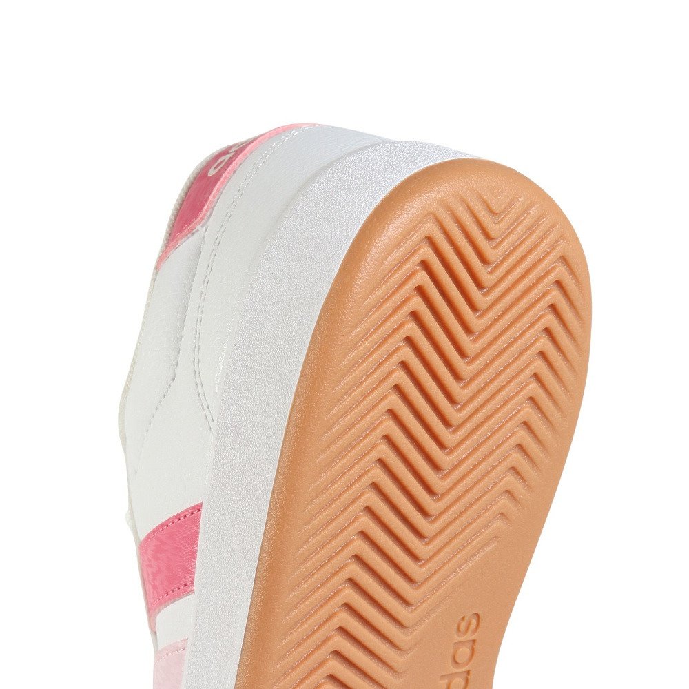 アディダス（adidas）（キッズ）スニーカー スポーツシューズ ブレイクネット 3.0 ホワイト ピンク NNU94-JR8444 スポーツ ...