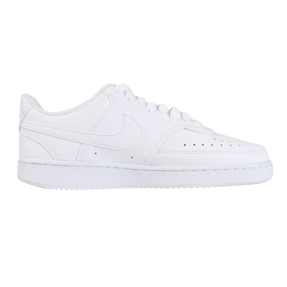 ナイキ（NIKE）（レディース）スニーカー コート ビジョン ロー NN ホワイト DH3158-100 カジュアル スポーツシューズ タウン 通学 日常履き シンプル