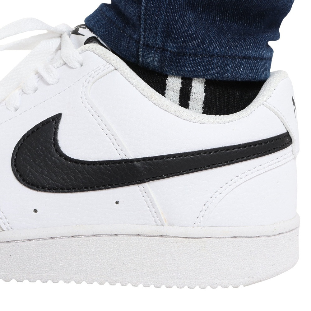 ナイキ（NIKE）（レディース）スニーカー コート ビジョン ロー NN ホワイト DH3158-101 カジュアル スポーツシューズ タウン 通学 日常履き シンプル