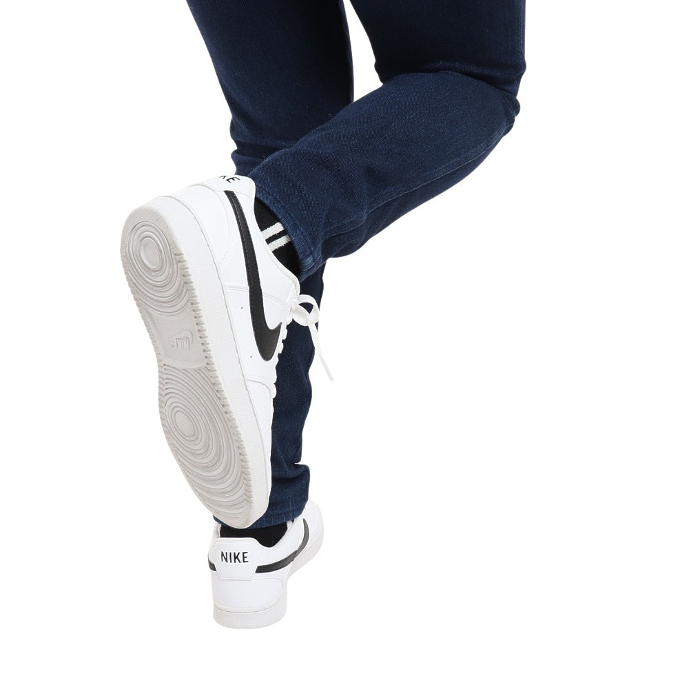 ナイキ（NIKE）（レディース）スニーカー コート ビジョン ロー NN ホワイト DH3158-101 カジュアル スポーツシューズ タウン 通学 日常履き シンプル