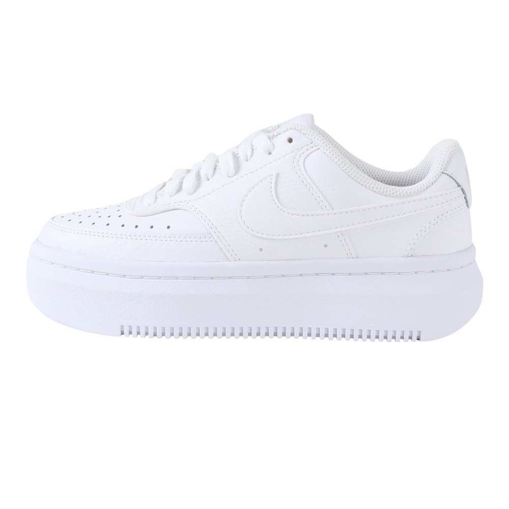 ナイキ（NIKE）（レディース）スニーカー コート ビジョン アルタ LTR ホワイト DM0113-100 厚底 普段履き 通勤 通学 