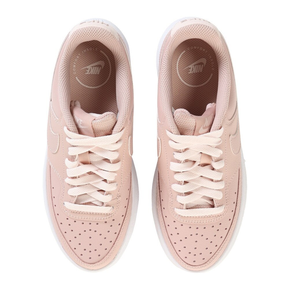ナイキ（NIKE）（レディース）スニーカー コート ビジョン アルタ LTR ピンク DM0113-600 スポーツシューズ 厚底 快適 カジュアル おしゃれ 通勤 通学 運動靴