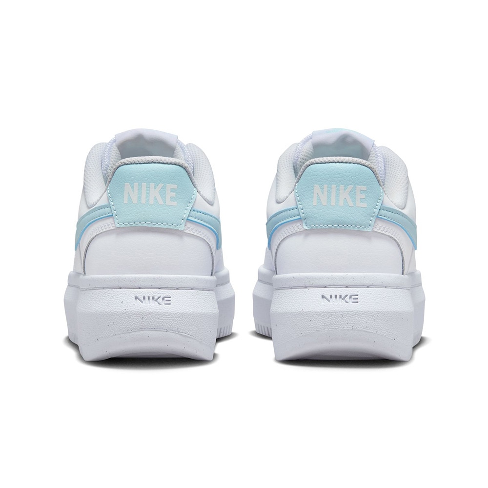 ナイキ（NIKE）（レディース）スニーカー コートビジョンアルタ ホワイト ブルー DZ5394-101 スポーツシューズ カジュアル 耐久性 厚底 シンプル タウン