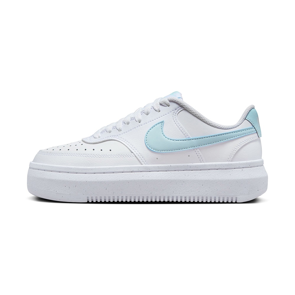 ナイキ（NIKE）（レディース）スニーカー コートビジョンアルタ ホワイト ブルー DZ5394-101 スポーツシューズ カジュアル 耐久性 厚底 シンプル タウン