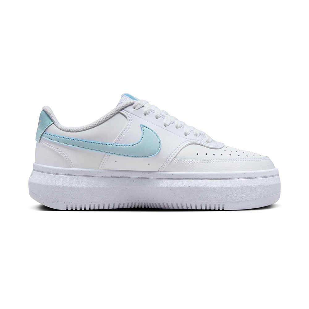 ナイキ（NIKE）（レディース）スニーカー コートビジョンアルタ ホワイト ブルー DZ5394-101 スポーツシューズ カジュアル 耐久性 厚底 シンプル タウン