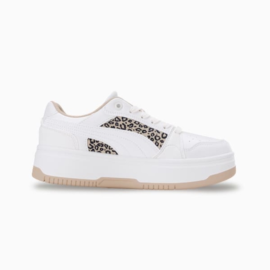 プーマ（PUMA）（レディース）スニーカー スポーツシューズ リバウンド フェム ロウ レオ スニーカー ホワイト 40508001 シューズ