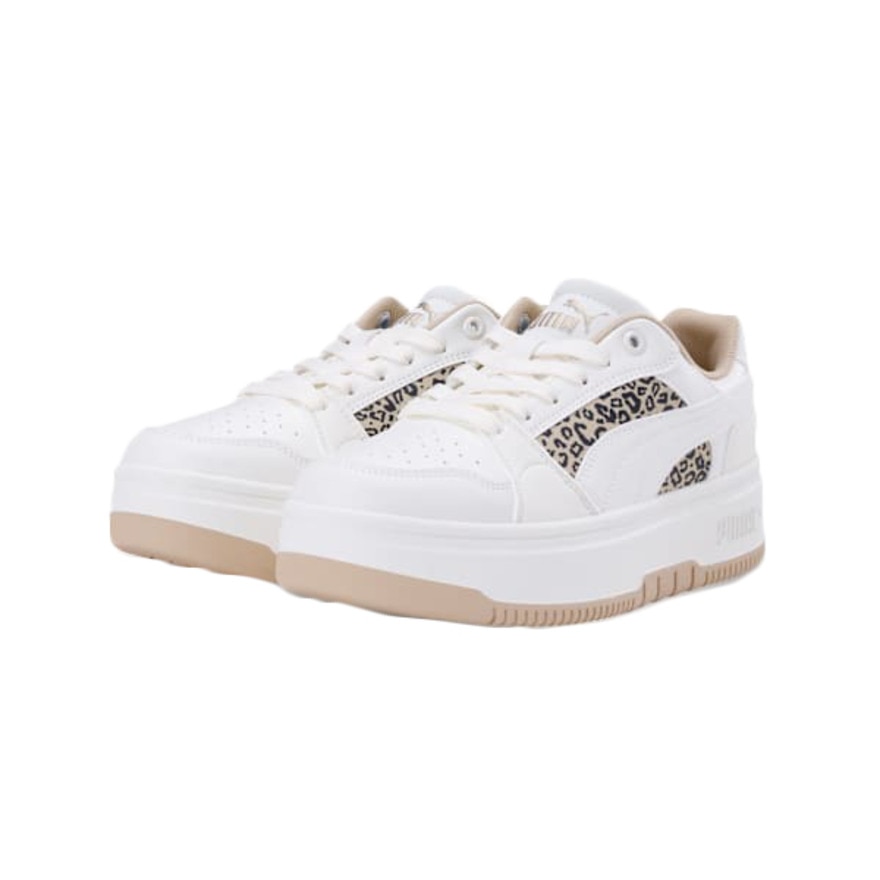 プーマ（PUMA）（レディース）スニーカー スポーツシューズ リバウンド フェム ロウ レオ スニーカー ホワイト 40508001 シューズ