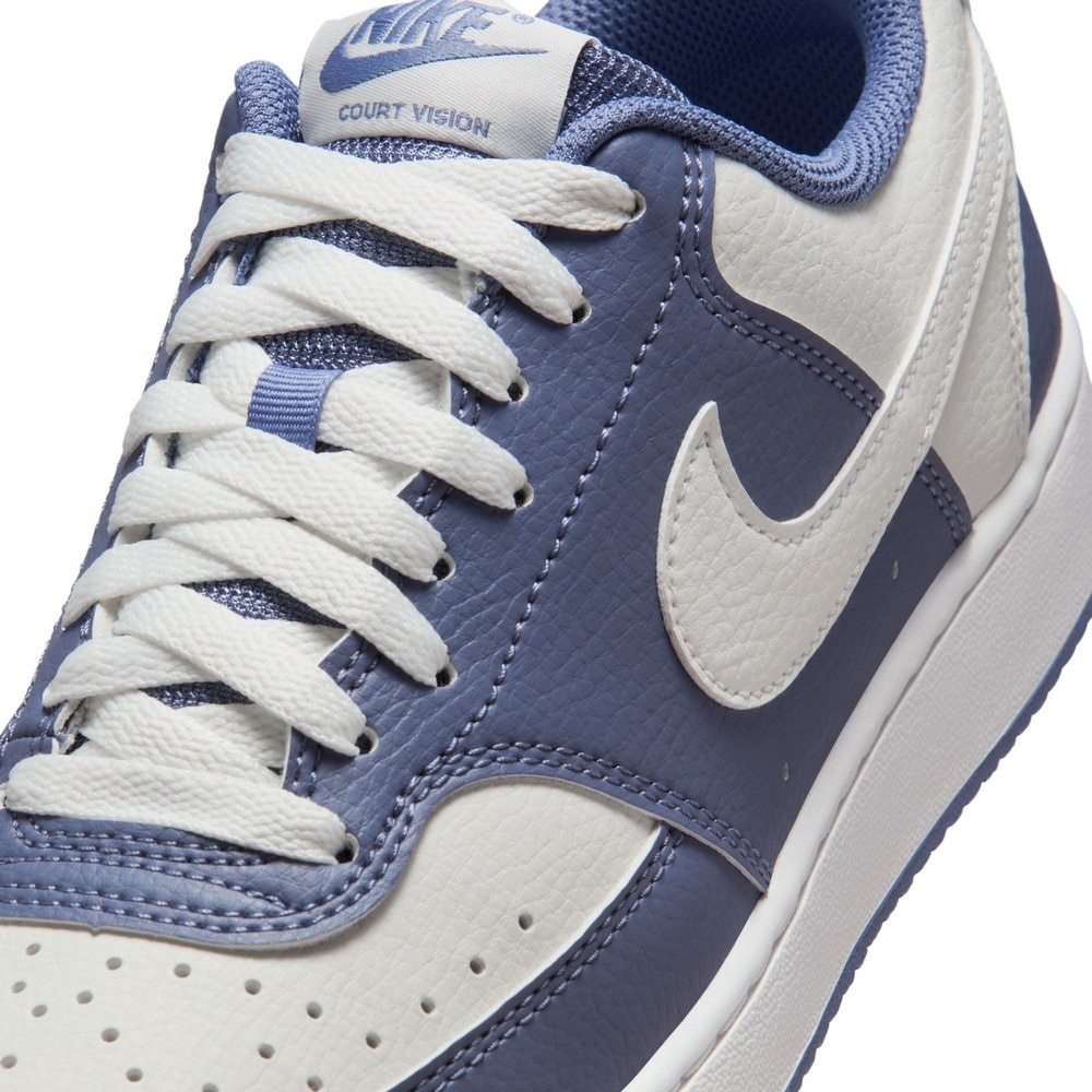 ナイキ（NIKE）（レディース）スニーカー スポーツシューズ コート ビジョン LO NN ホワイト ブルー DH3158-400 カジュアル シューズ