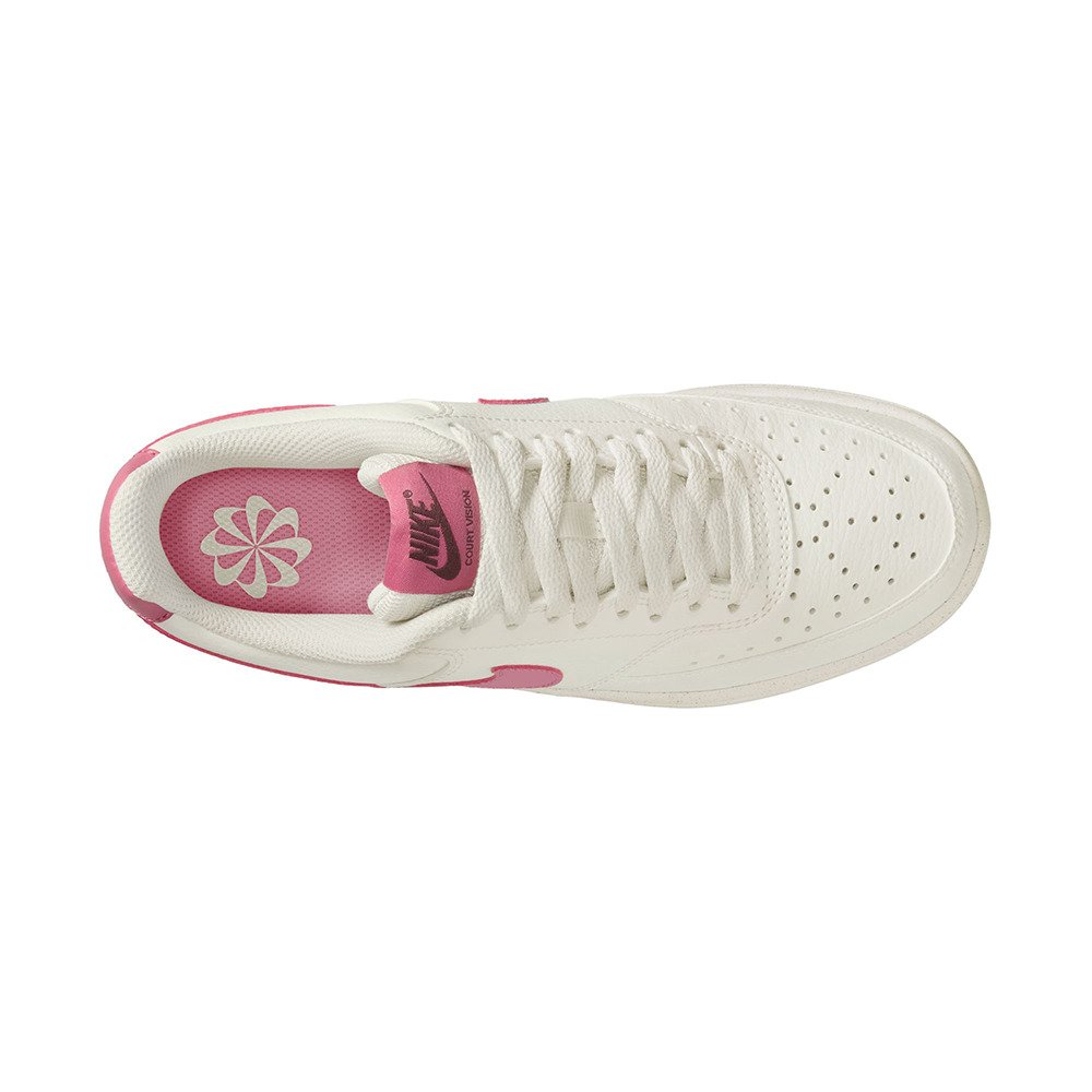 ナイキ（NIKE）（レディース）スニーカー スポーツシューズ コート ビジョン LOW ネクスト ネイチャー ホワイト ピンク DH3158-117 カジュアル シューズ