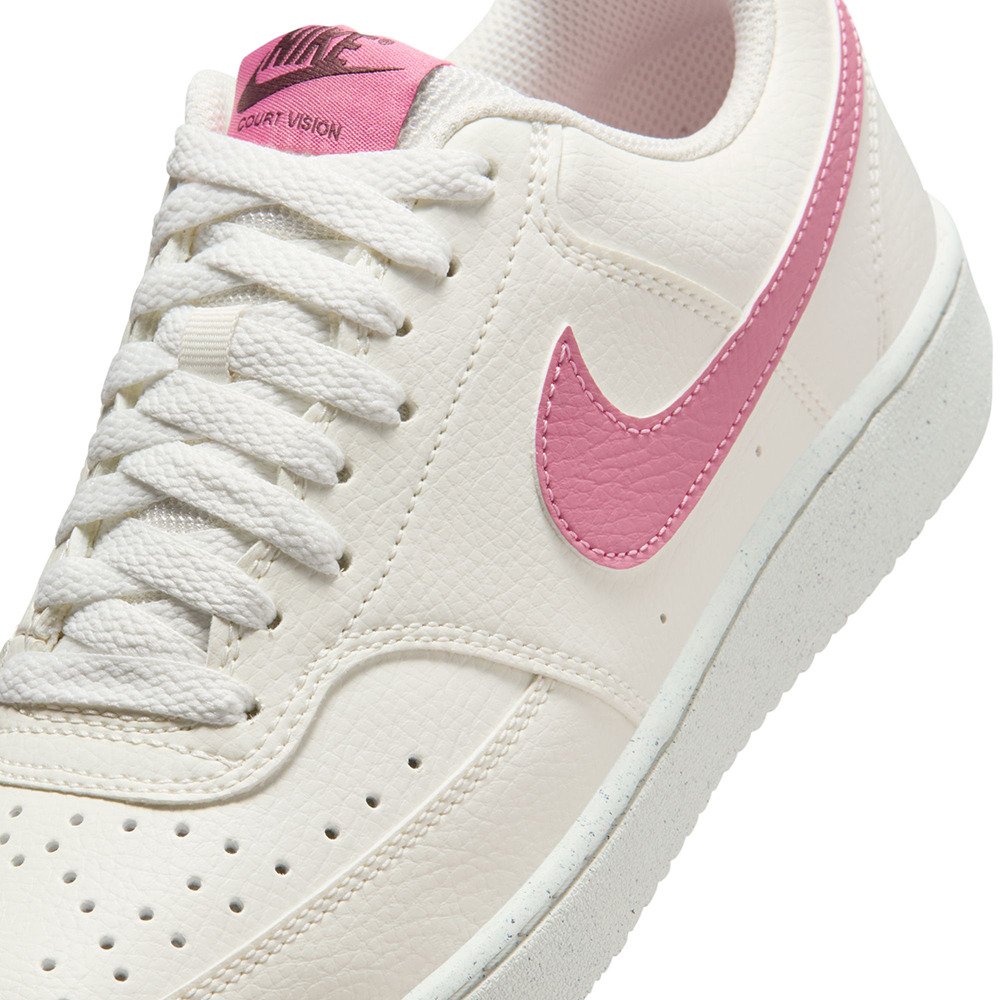 ナイキ（NIKE）（レディース）スニーカー スポーツシューズ コート ビジョン LOW ネクスト ネイチャー ホワイト ピンク DH3158-117 カジュアル シューズ