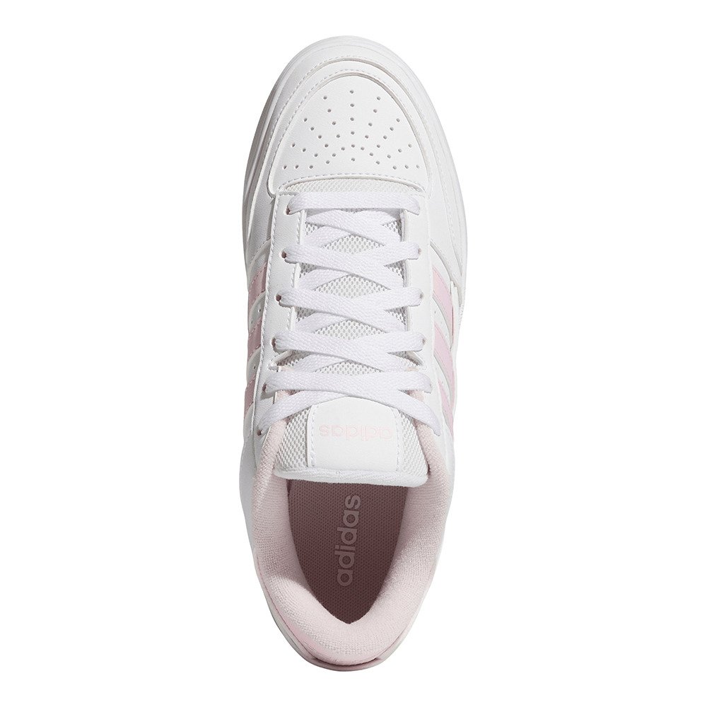 アディダス（adidas）（レディース）スニーカー カジュアルシューズ ブレイクスタート ボールド W アオのハコ 蝶野雛 着用 ホワイト ピンク NSB35-JP7523
