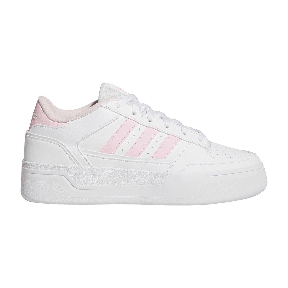 アディダス（adidas）（レディース）スニーカー カジュアルシューズ ブレイクスタート ボールド W アオのハコ 蝶野雛 着用 ホワイト ピンク NSB35-JP7523