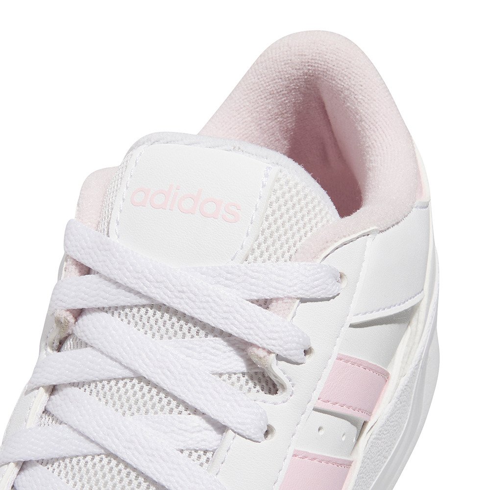 アディダス（adidas）（レディース）スニーカー カジュアルシューズ ブレイクスタート ボールド W アオのハコ 蝶野雛 着用 ホワイト ピンク NSB35-JP7523