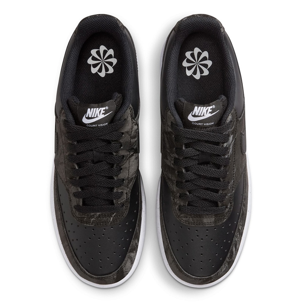 ナイキ（NIKE）（レディース）スニーカー スポーツシューズ コート ビジョン LO NN ブラック ナチュラル HQ4377-001 カジュアルシューズ