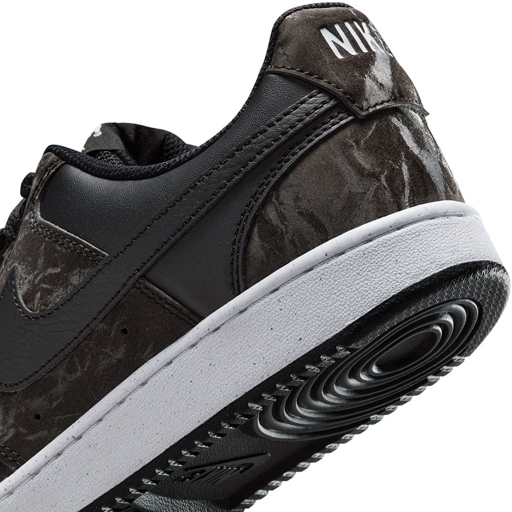ナイキ（NIKE）（レディース）スニーカー スポーツシューズ コート ビジョン LO NN ブラック ナチュラル HQ4377-001 カジュアルシューズ