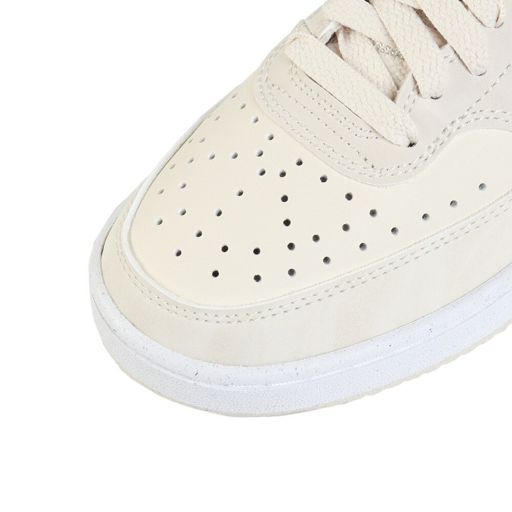 ナイキ（NIKE）（レディース）スニーカー スポーツシューズ コート ビジョン LO NN ベージュ HQ4377-100 スポーツ カジュアルシューズ 耐久性