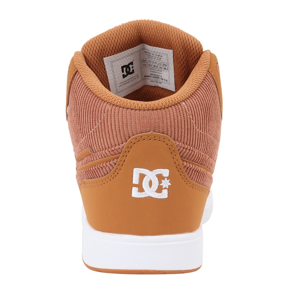 ディーシーシューズ（DC SHOES）（レディース）スニーカー ボーダーシューズ UNIVERSITY MID TX SE 24FWDW244008LBR