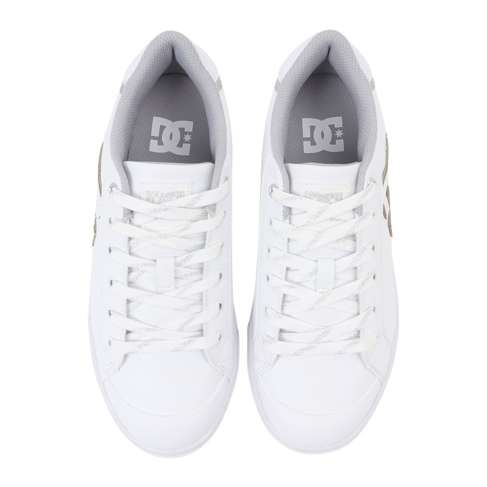 ディーシーシューズ（DC SHOES）（レディース）スニーカー チェルシーライトウェッジ ホワイト 24FWDW244601 WS4 ボーダーシューズ カジュアル タウン 軽量 